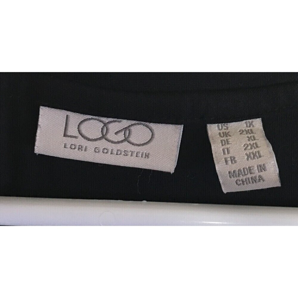Lori Goldstein Cardigan Women's Size 1X Black Button Up - Picture 4 of 7